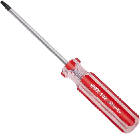 Mormchlots 1Pcs T10 Red Security Torx Screwdriver with Magnetic Tip Plastic Grip, Torx