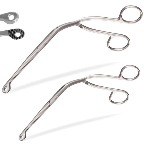Magill Forceps 8" + 10" (Child + Adult) ENT Anesthesia Instruments EMT EMS Supplies, Long Forceps, Stainless Steel Supplies