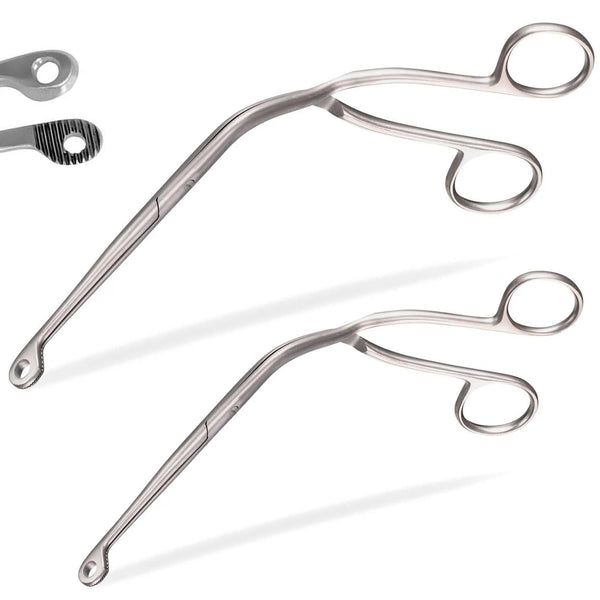 Magill Forceps 8" + 10" (Child + Adult) ENT Anesthesia Instruments EMT EMS Supplies, Long Forceps, Stainless Steel Supplies