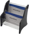 Enyuwlcm Acrylic 2 Tier Business Card Holder Display - Elegant Stand for Office Counter Black/Clear
