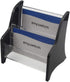 Enyuwlcm Acrylic 2 Tier Business Card Holder Display - Elegant Stand for Office Counter Black/Clear