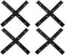 4 Set Black T-Track Intersection Kit for Woodworking, Universal Aluminum T Tracks Tool Accessories