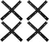 4 Set Black T-Track Intersection Kit for Woodworking, Universal Aluminum T Tracks Tool Accessories