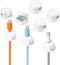 ZCFLCK 8Pack Magnetic Cable Clip Phone Cord Holder, Rotatable Phone Charger Cord Holder