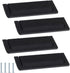 SANCHAKOU Cabinet Handles 4-Pack Bedside Table Concealed Buckle Flat Handle Sliding Door Drawer