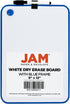 JAM PAPER Magnetic Dry Erase Foam Boards 8 x 12 with Black Board Marker, Blue Border, Sold Individually