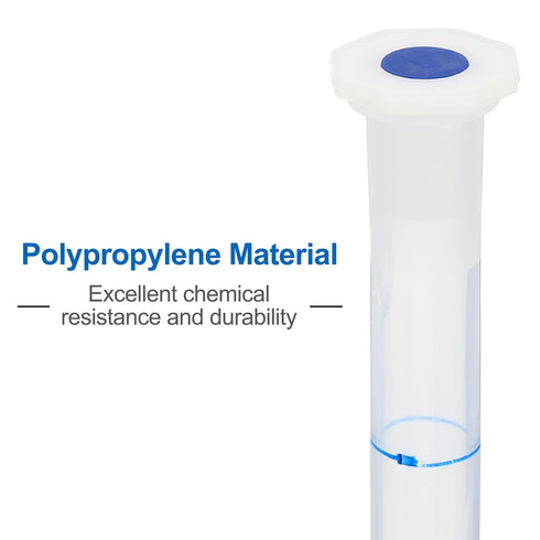 PATIKIL 250ml Volumetric Flask, Polypropylene Graduated Measuring Flask with Plug Cap for Laboratory