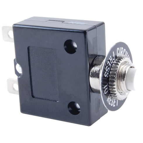 NTE Electronics R58-15A Series R58 Thermal Circuit Breaker, 250" Quick Connect Terminal, 0.010 Ohms Resistance, 15 Amp