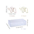 OWLFAVO 30pcs Elephant Shape Paper Clips, Clear Box, Rose Gold and Yellow Gold, Cute Office Supplies
