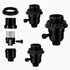 ALSHKASS E26 Threaded Lamp Socket Replacement,Socket ON/Off Switch & Shade Ring, Screw-in Base