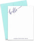 Calligraphy Personalized Stationery Set, Personalized Note cards, Stationery for women, Stationary for