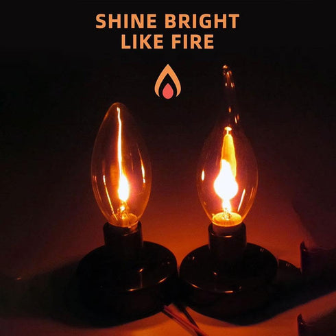 generic Bulb, Bulbs Bulb E14) Flame Effect Flickering Candle Light Halloween Crystal Clear Incandescent Chandelier
