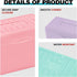 H4D 3x5, 3x5 3 Packs Index Card Holder Index Card Box Organizer Case, Flash Note Card Holder, (Pastel Colors)