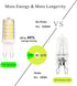 G9 Bulb 4W, 40W T4 G9 Equivalent,4000K 120V 450LM Non-Dimmable (5 Pack) BAOMING LED Neutral WhiteT Halogen No-Flicker