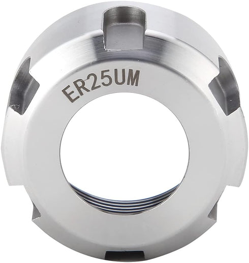 ER25 Clamping Nuts, Metal Collet Nut Chuck Holder for Lathe Machine Tools, M32 1.5-White