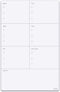 Quartet Magnetic Weekly Planner Dry Erase Board, 11" x 17", Small White Board for Fridge