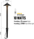 Generic 10W 2700k Low Voltage Pathway Lights Outdoor Landscape Lighting Warm White Walkway Lights Bronze Metal Pro