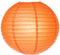 Luna Bazaar Paper Lanterns (6-Inch, Parallel Style Ribbed, Orange, Set of 5)