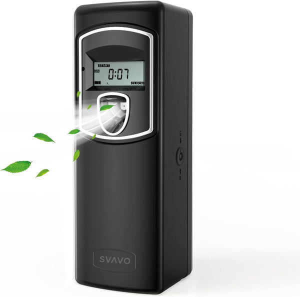 SVAVO Automatic LCD Fragrance Dispenser, Wall Mount/Free Standing, Programmable Aerosol Spray Perfume Dispenser