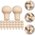 1 12 24Pcs Alipis Miniature Drawer Knobs Scale Tiny Furniture Accessories for Dollhouse Cabinet Door Handles Small Wood