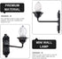 1:12 5pcs Set, Yardwe Miniature Scene Lights - Vintage DIY Scale LED Wall Sconces, Outdoor & Indoor Use