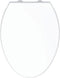 Gerber Soft-Close Elongated Toilet Seat with One-Button Quick-Release, Top-Mount Installation, Non-Slip Bumpers,
