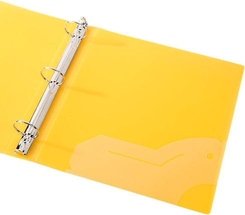 Filexec 1" Frosted Ring Binder, Set of 6 Assorted Colors: Blueberry, Strawberry, Grape, Lime, Lemon, Tangerine
