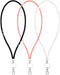 Bling Crystal Lanyard Strap with Metal Clasp & Keyring - Rhinestone ID Badge Lanyards for Women - 3 Pack