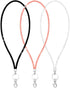 Bling Crystal Lanyard Strap with Metal Clasp & Keyring - Rhinestone ID Badge Lanyards for Women - 3 Pack
