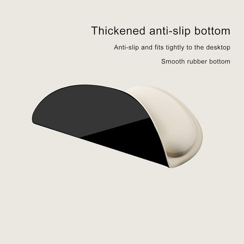 Solid Khaki Ergonomic Mouse Pad with Wrist Support, Non-Slip Gel Bottom for Office, Gaming, Computer