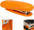 Mini Stapler, Small Stapler Compact Office Miniature Portable Leverage Structure Foldable Reliable Performance Gift for Home School Students Teachers Educators Crafters DIY Enthusiasts(Orange) by Lwuey
