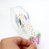 Rainbow Tape Dispenser - Clear Acrylic Holder for Office, School, Home Stationery Supplies (Clear & Rainbow Tone)