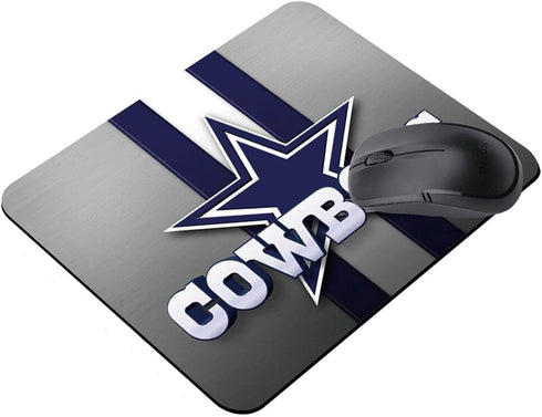 Gaming Mouse Pad - Sport Fans Gift with Non-Slip Rubber Base for Laptop Computer Desktop Mat, Blue White
