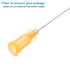 PATIKIL 23Ga x 1 Inch Dispensing Needle Tips, 50Pcs Blunt Tips with Luer Lock for Glue Oil Applicator, Orange
