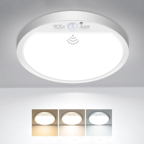 slochi Motion Sensor Light Indoor Wired, 8.7 Inch 3000K/4000K/6500K Closet Lights Motion
