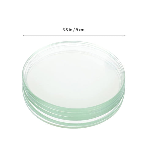 10 Pcs Watch Glass Thick Flat Clear Glass Chemistry Lab Equipment Cover Lids for Beakers& Flasks Watch Crystal Replacement Transparent Petri Culture Plate Lab Dishes Set Round