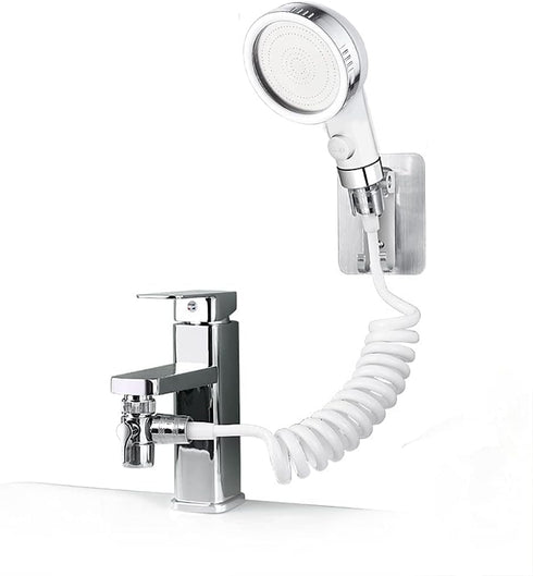 CUTMG Set, Generic Basin Handheld Shower Sink Hose Faucet Sprayer Attachment, with Stop Water-saving Function For Hair