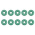 uxcell Fluorine Rubber O-Rings, 5.5mm OD, 1.7mm ID, 1.9mm Width FKM Seal Gasket for Machinery Plumbing, Green, Pack of