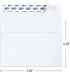 ValBox 200 Qty A7 Invitation Envelopes 5 x 7, 120GSM White Kraft Paper Envelopes for 5x7 Cards, Self Seal, Weddings, Invitations, Baby Shower, Stationery, Office, 5.25 x 7.25 Inches
