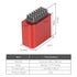 3DVOLTMATE Nozzle P1P/P1S/X1C/X1E, Silicone Wiper Kit with Aluminum Mount - Plug & Play, Fits Bambu Lab Efficient