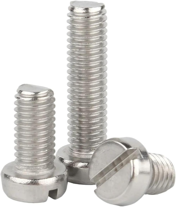 KWVBSDJGU Slotted Cheese Head Screw 304 Stainless Steel DIN84 GB65 Slot Column Round