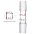 stonylab Glass 19/22 Straight Laboratory Adapter, Borosilicate Glass, 30mm Between Two 19/22 Ground Joints