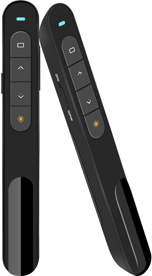 DinoFire 2.4GHz Wireless Presenter, Hyperlink Volume Control Presentation Clicker RF USB PowerPoint Clicker
