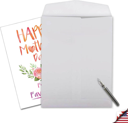 NobleWorks Big Mother's Day Card with Envelope, 8.5 x 11 Inch, Flowers, Loving Appreciation for Mom