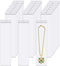 3 x 12" Long Jewelry Bags, Clear 100pcs Clear Necklace Bags with Hang Hole, Poly Zip Seal Storage Bags for Packaging