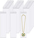 3 x 12" Long Jewelry Bags, Clear 100pcs Clear Necklace Bags with Hang Hole, Poly Zip Seal Storage Bags for Packaging