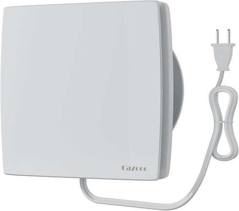 Cazooo 4 Inch Bathroom Exhaust Fan with Plug, Window Wall Mount, 95 m/h