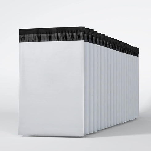Metronic 300 Pcs Poly Mailers - 12x15.5 Medium Size Shipping Bags for Small Business Supplies, White