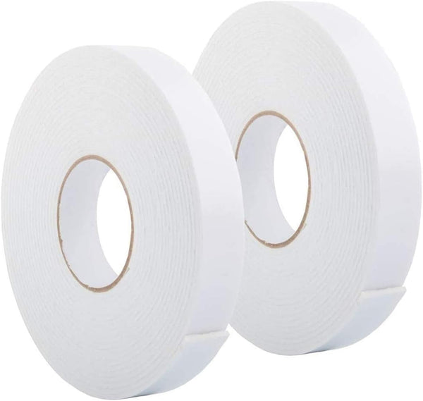 Double Sided Foam Tape 1.18In x 33FT 2 Pack, Heavy Duty Mounting Tape, Weatherproof Seal Strips for DIY Craft