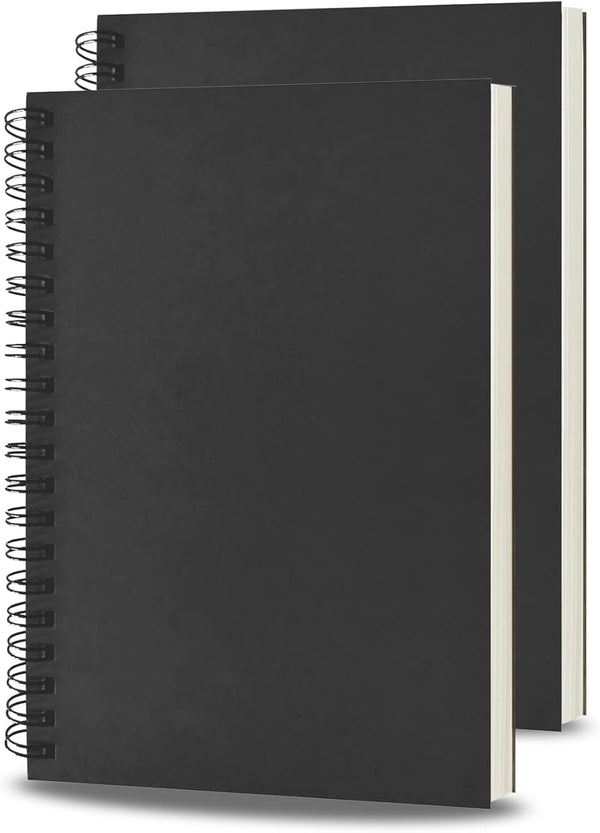 BoAn Spiral Notebooks Journal, 8.5” x 11”, 2 Pack A4 Large Note Book for Work Note Taking, 76 Pages / 38 Sheets.